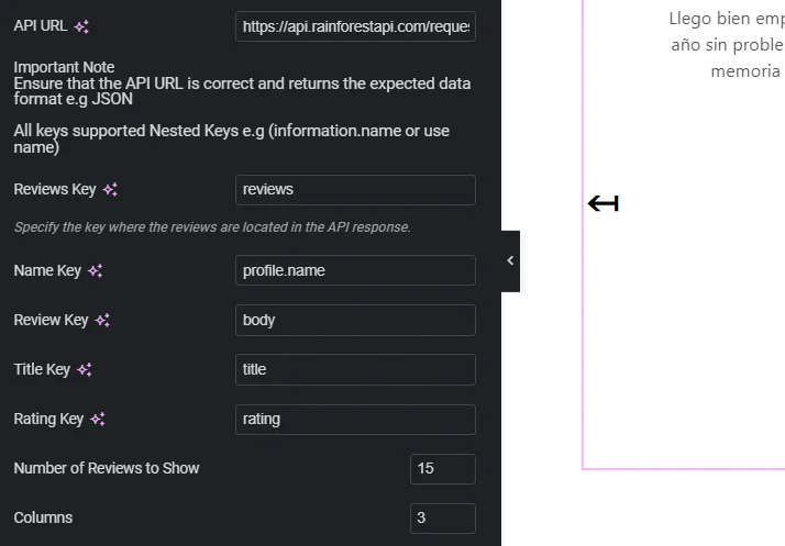 api plugin feature fields