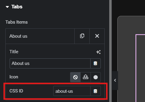 Step 2: Add IDs to Your Tabs or Toggles