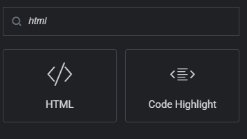 Step 1: Add an HTML Widget